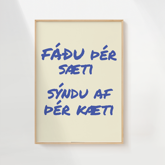 Fáðu þér sæti - Prentverk