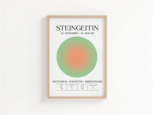 Steingeitin - Plakat